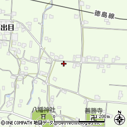 徳島県吉野川市川島町学西出目16周辺の地図
