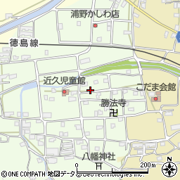 徳島県吉野川市川島町学近久261周辺の地図