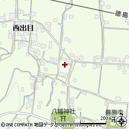 徳島県吉野川市川島町学西出目19周辺の地図