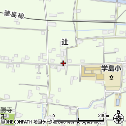 徳島県吉野川市川島町学辻98周辺の地図