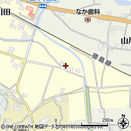 徳島県吉野川市山川町川田1456-2周辺の地図
