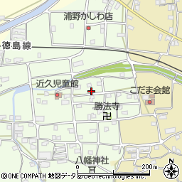 徳島県吉野川市川島町学近久268周辺の地図