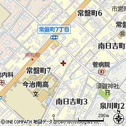 愛媛県今治市常盤町7丁目1-11周辺の地図