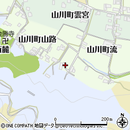 徳島県吉野川市山川町山路95周辺の地図