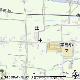 徳島県吉野川市川島町学辻37-2周辺の地図