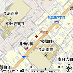 愛媛県今治市常盤町7丁目4周辺の地図
