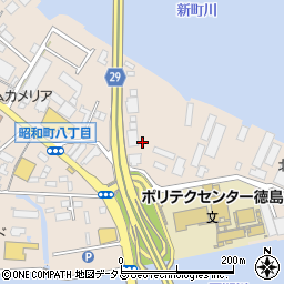 徳島県徳島市昭和町周辺の地図