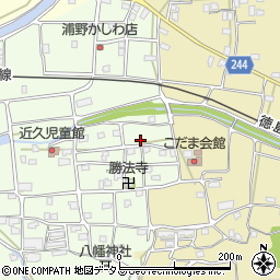 徳島県吉野川市川島町学近久41周辺の地図