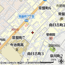 愛媛県今治市常盤町7丁目1-10周辺の地図