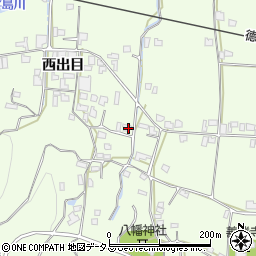 徳島県吉野川市川島町学西出目82周辺の地図