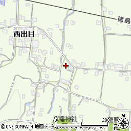 徳島県吉野川市川島町学西出目20周辺の地図