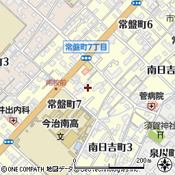 愛媛県今治市常盤町7丁目1周辺の地図