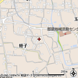 徳島県美馬市美馬町（蛭子）周辺の地図