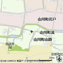 徳島県吉野川市山川町山路38周辺の地図