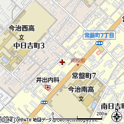 愛媛県今治市常盤町7丁目4-24周辺の地図