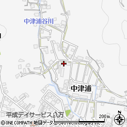 徳島県徳島市八万町中津浦周辺の地図