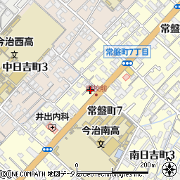 愛媛県今治市常盤町7丁目4-2周辺の地図