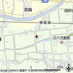 徳島県吉野川市川島町学近久129周辺の地図