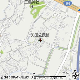 矢田公民館周辺の地図