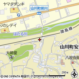 徳島県吉野川市山川町古城145周辺の地図