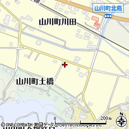 徳島県吉野川市山川町川田1407周辺の地図