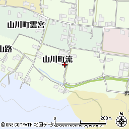 徳島県吉野川市山川町流23周辺の地図