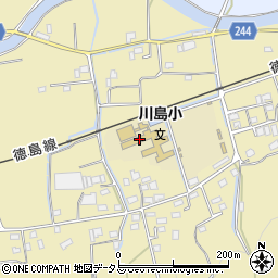 吉野川市立川島小学校周辺の地図