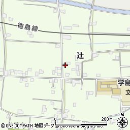 徳島県吉野川市川島町学辻102周辺の地図