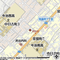 愛媛県今治市常盤町7丁目4-26周辺の地図