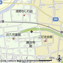 徳島県吉野川市川島町学近久189周辺の地図