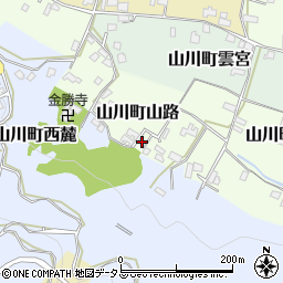 徳島県吉野川市山川町山路104-5周辺の地図