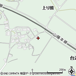 山口県防府市台道上り熊6633周辺の地図