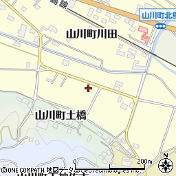 徳島県吉野川市山川町川田1016-1周辺の地図