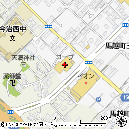 伊予銀行コープ今治 ＡＴＭ周辺の地図