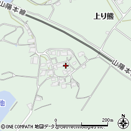 山口県防府市台道上り熊6611周辺の地図