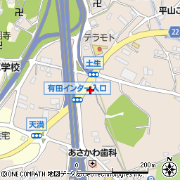 和歌山県有田郡有田川町天満243周辺の地図