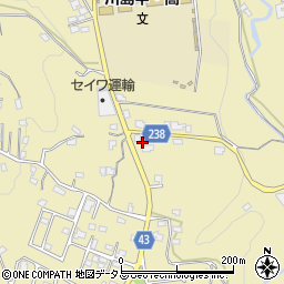 徳島県吉野川市川島町桑村519周辺の地図