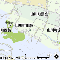 徳島県吉野川市山川町山路100周辺の地図