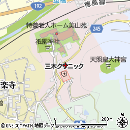 徳島県吉野川市山川町祇園42周辺の地図