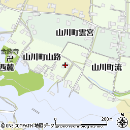 徳島県吉野川市山川町山路98周辺の地図