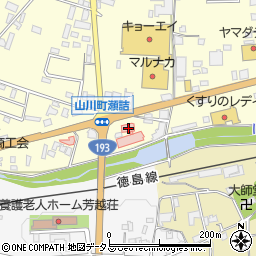 徳島県吉野川市山川町前川212周辺の地図