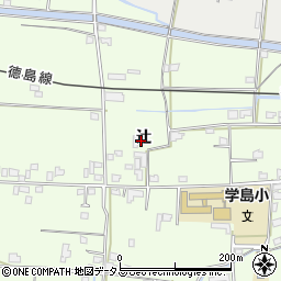 徳島県吉野川市川島町学辻105周辺の地図