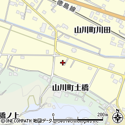 徳島県吉野川市山川町川田1022周辺の地図