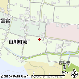 徳島県吉野川市山川町流34-1周辺の地図