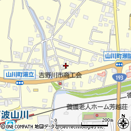 徳島県吉野川市山川町前川213周辺の地図