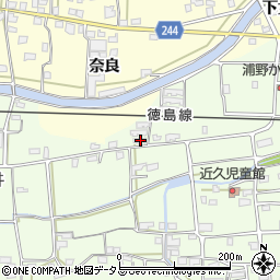 徳島県吉野川市川島町学近久48周辺の地図