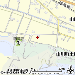 徳島県吉野川市山川町川田883周辺の地図