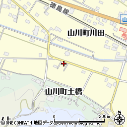 徳島県吉野川市山川町川田1021周辺の地図