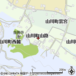 徳島県吉野川市山川町山路113周辺の地図