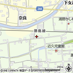 徳島県吉野川市川島町学近久100周辺の地図